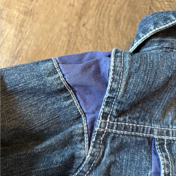 Vintage 2000s Y2K Guess Baby Denim Jean Jacket Baby Embroidered 12M - Picture 9 of 12